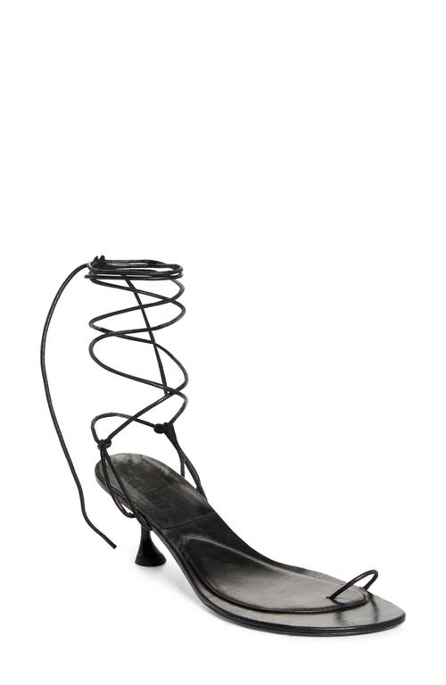 PROENZA SCHOULER PROENZA SCHOULER SLASH TIE KITTEN HEEL SANDAL 