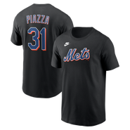 Nike Men's Nike Mike Piazza Black New York Mets Cooperstown Collection Name & Number T-Shirt