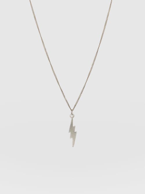 Saint + Sofia Lightning Necklace In Silver