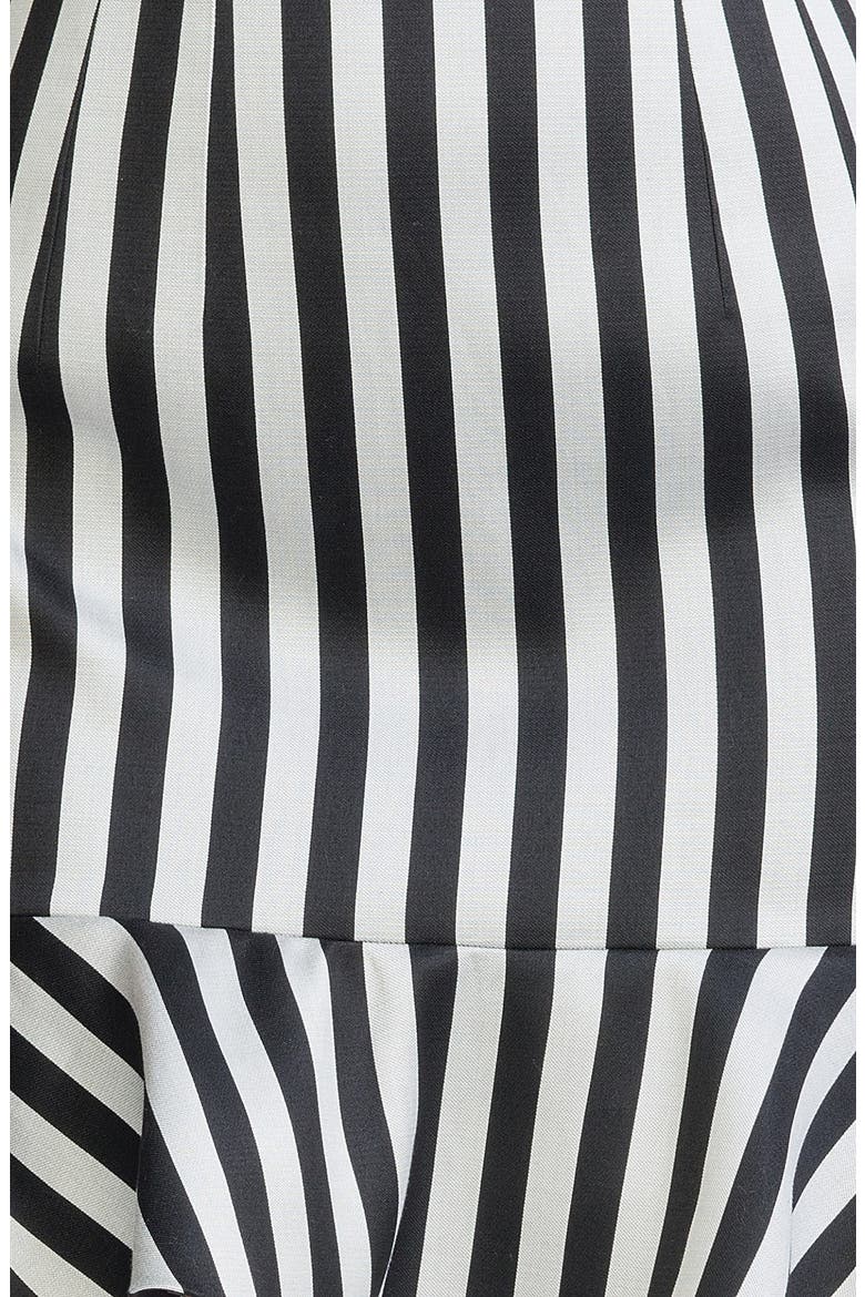 Stripe Flounce Skirt, Alternate, color, GREY/ BLACK