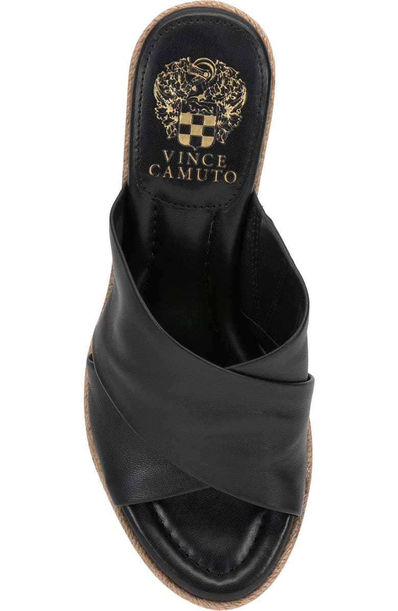 Vince Camuto Fisella Espadrille Wedge Sandal, Alternate, color, Black