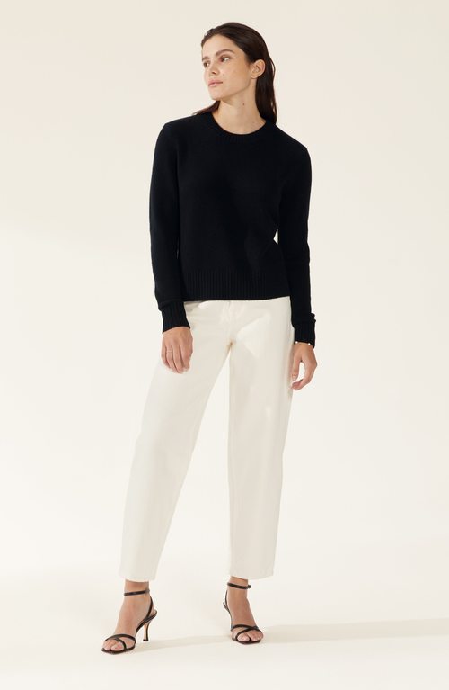 ITALIC ITALIC MILA CASHMERE BOXY CROP SWEATER