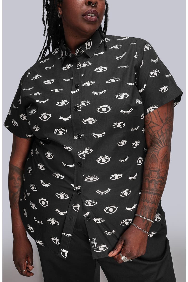 The Essential Button Up, Alternate, color, WINK BLACK