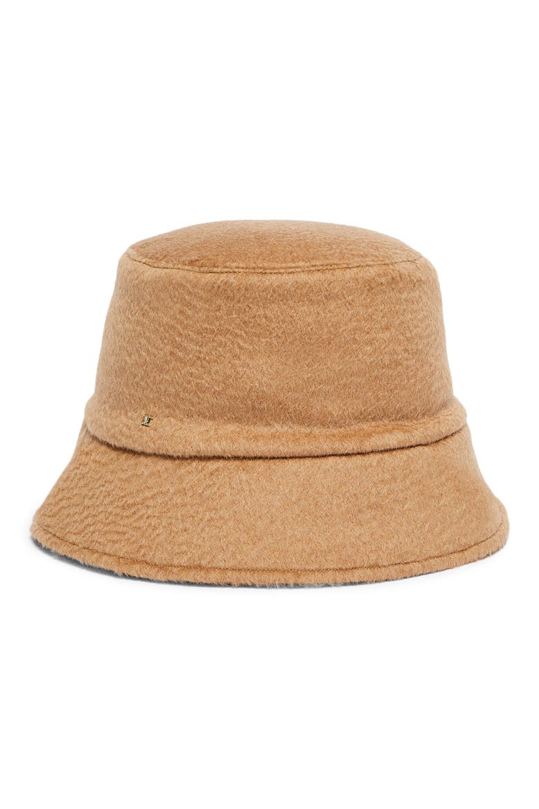 Fiducia Camel Hair Blend Bucket Hat, Alternate, color, CAMEL