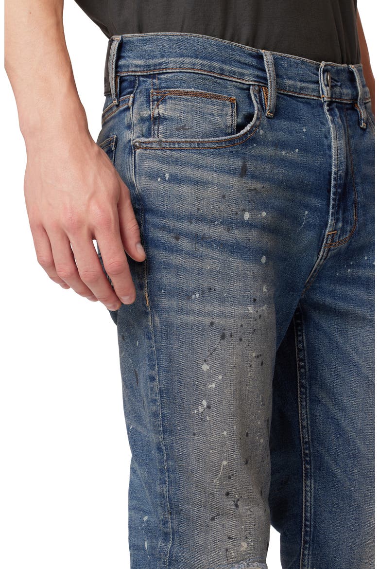 Zack Paint Splatter Skinny Jeans, Alternate, color, REFORM