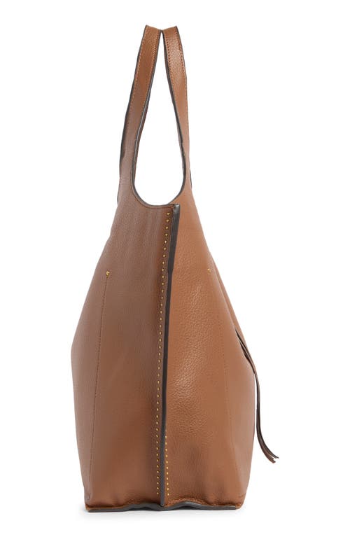 Steve Madden Buckle Tote Bag & Pouch In Brown