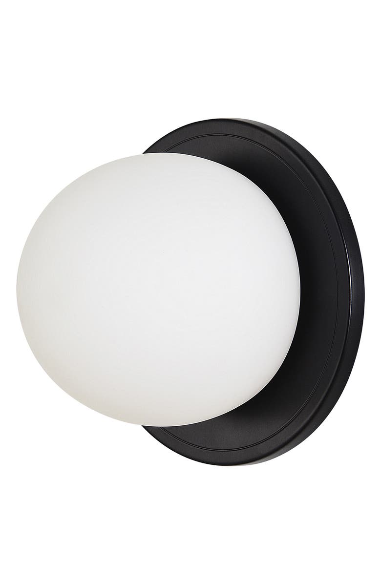 Renwil Round Wall Sconces, Main, color, Sybil Matte Black