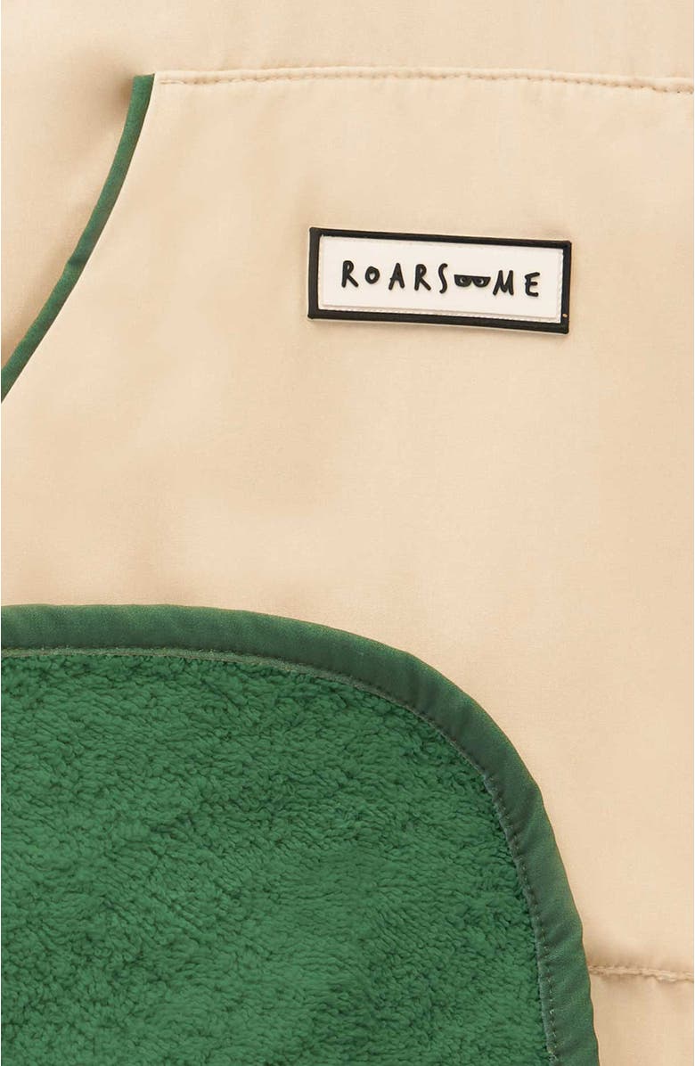 Roarsome Poncho Towel Coverup, Alternate, color, Dark Green