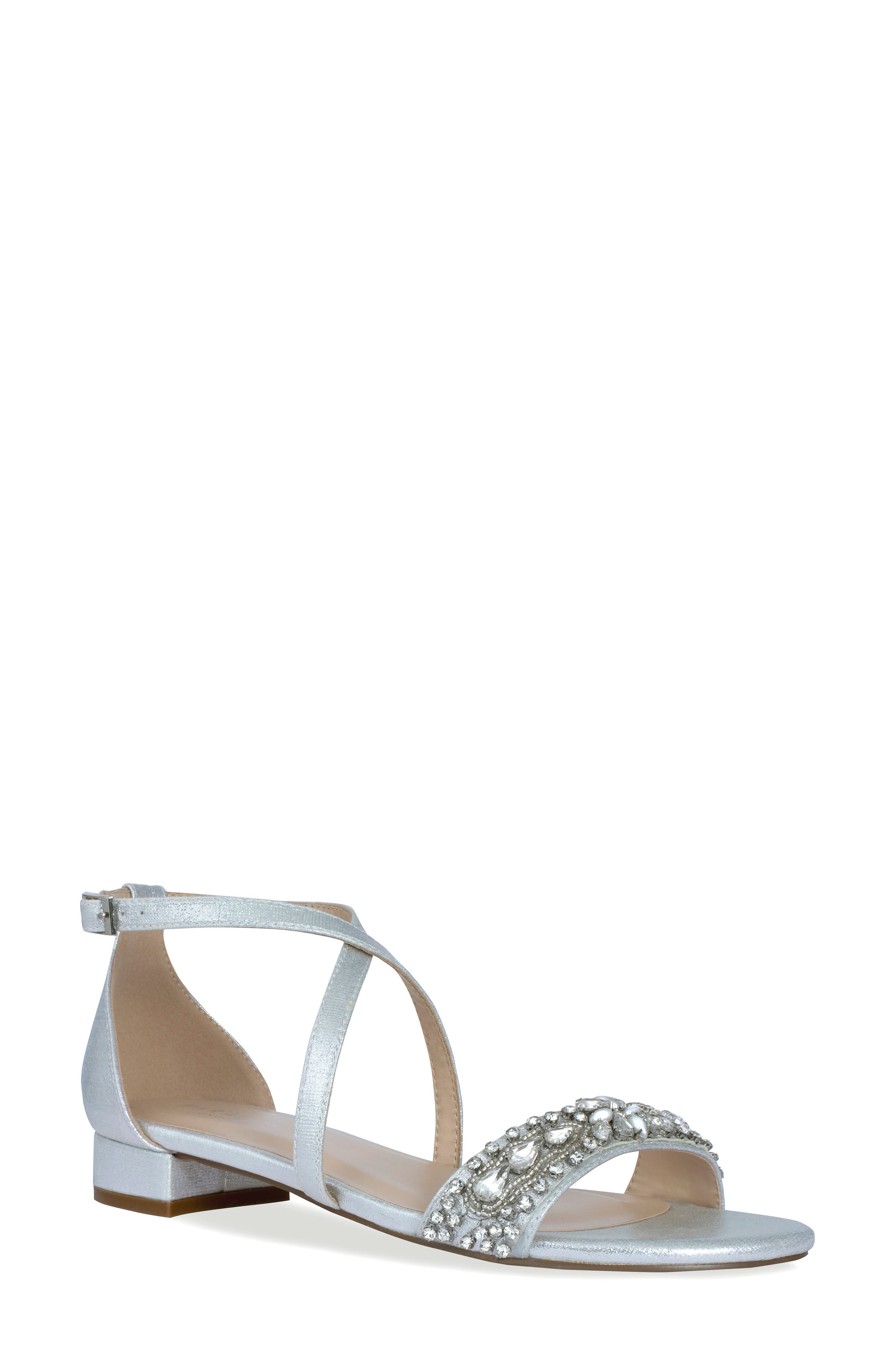 Paradox London Pink Elyse Sandal, Main, color, Silver