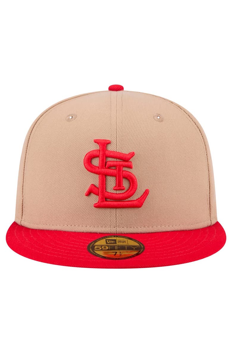 New Era Men's New Era Khaki St. Louis Cardinals 59FIFTY Fitted Hat, Alternate, color, Khaki