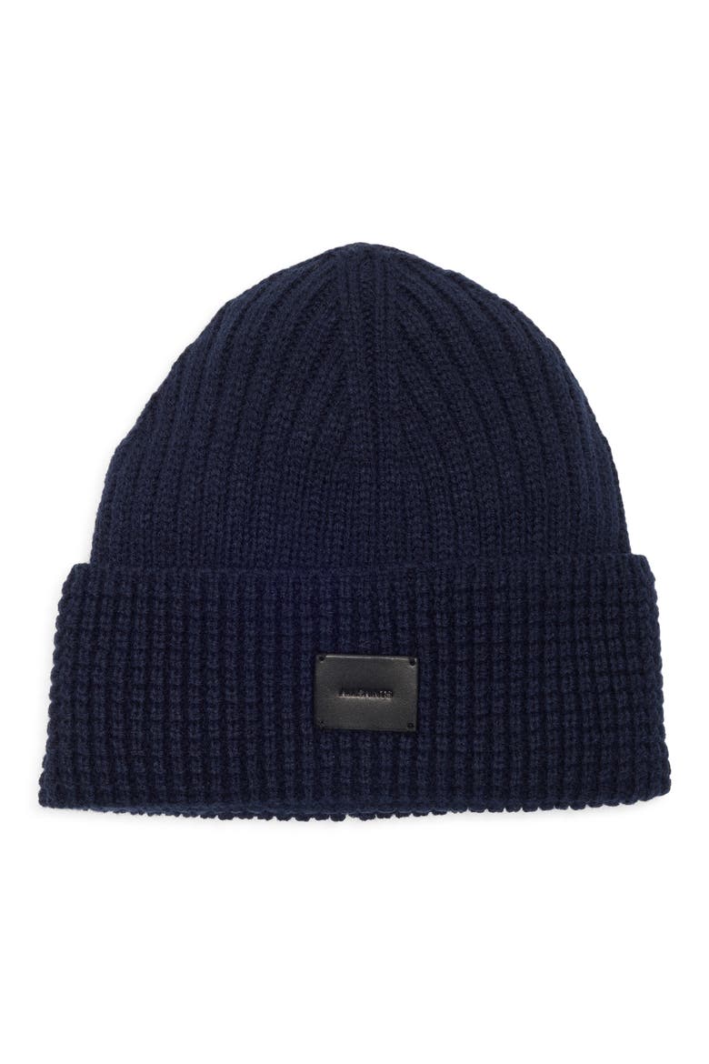 Logo Patch Cuffed Beanie, Main, color, DEEP WATER BLUE