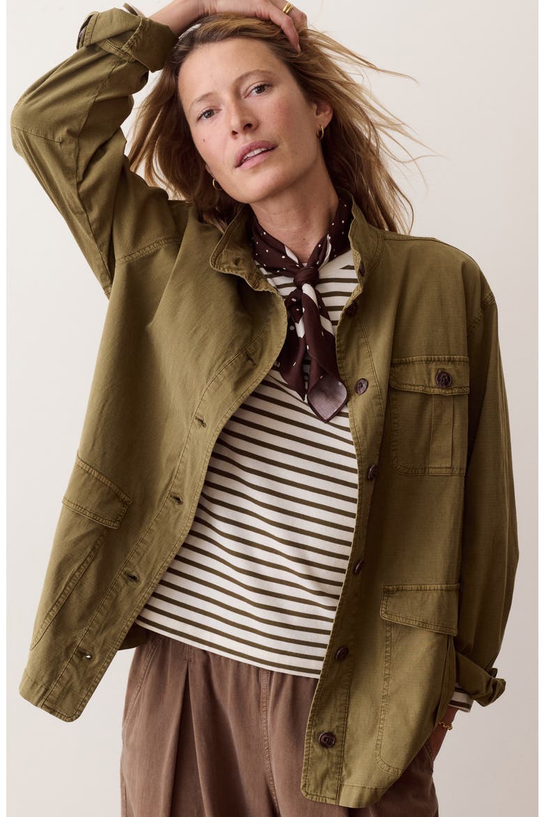 Blake Ripstop Utility Jacket, Alternate, color, DARK OLIVE