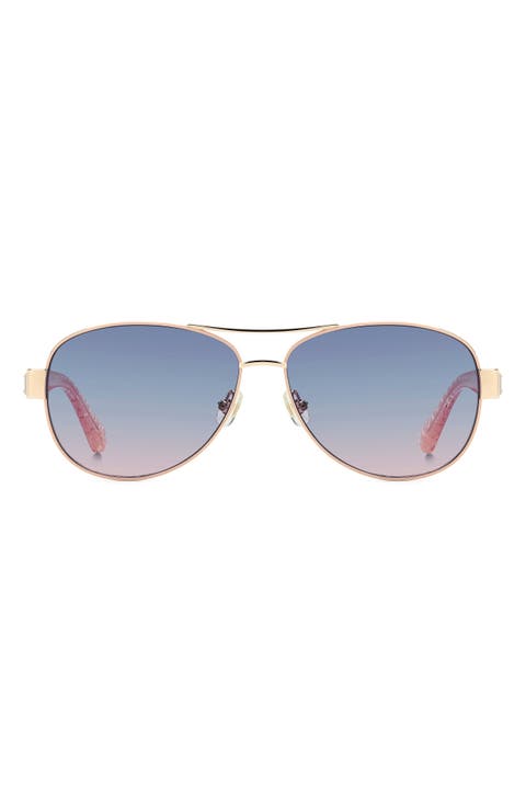 dalia 58mm gradient pilot sunglasses