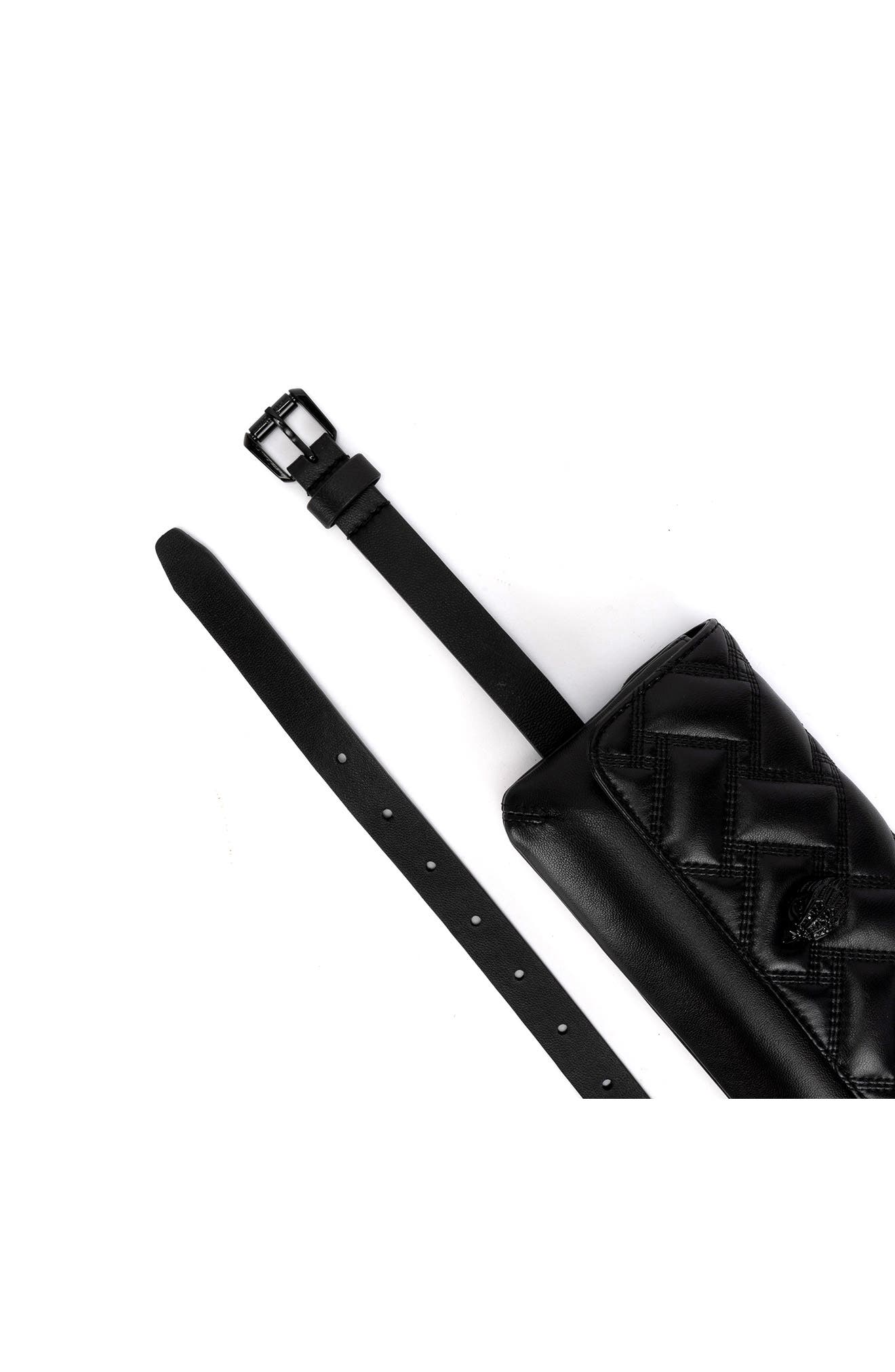 Kurt Geiger London Kensington Quilted Leather Belt Bag, Alternate, color, 