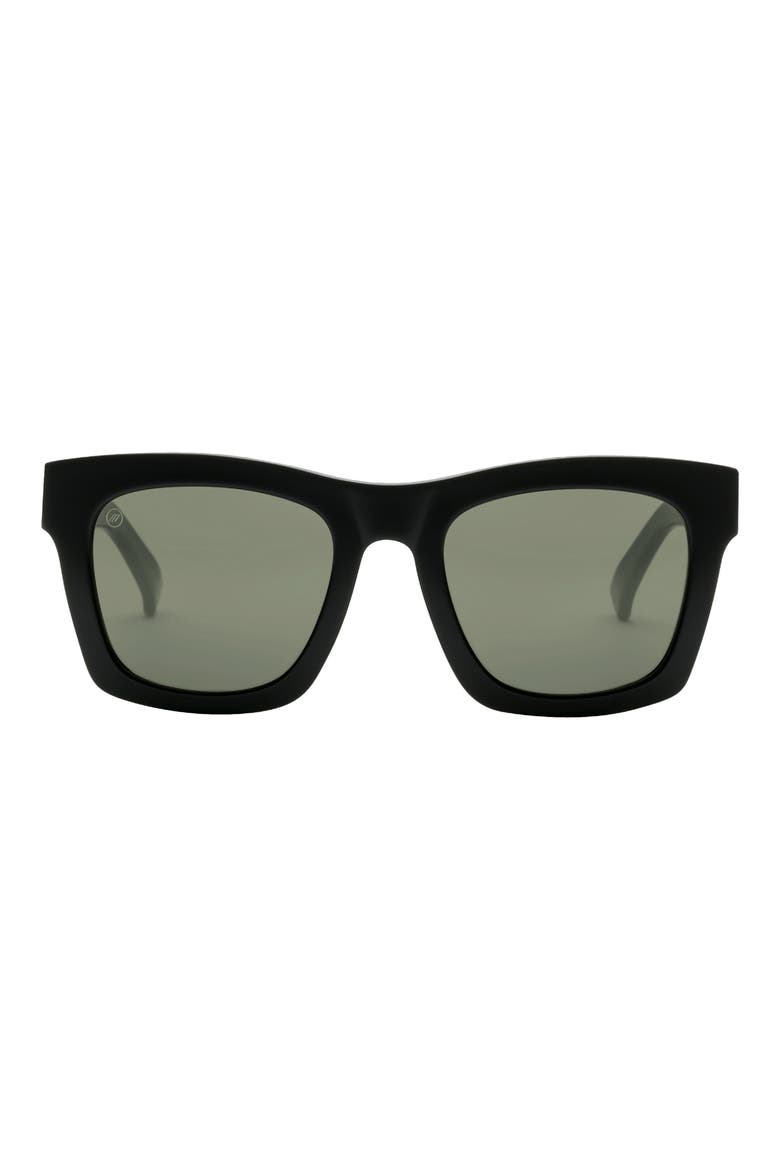 Crasher 54mm Polarized Square Sunglasses, Main, color, GLOSS BLACK/ GREY