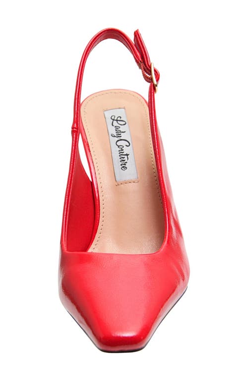 Lady Couture Mistic Slingback Pump In Red