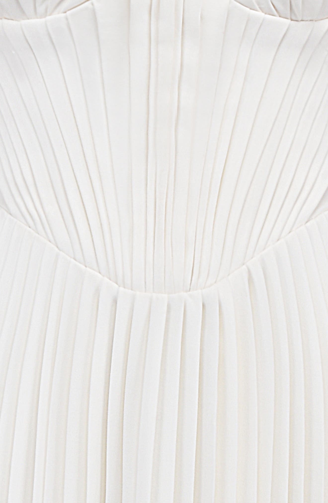amorata strapless pleated georgette cocktail dress Amorata Strapless Pleated Georgette Cocktail Dress (Women)