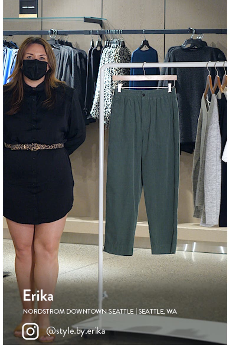 Huston Tapered Cotton Corduroy Pull-On Crop Pants video