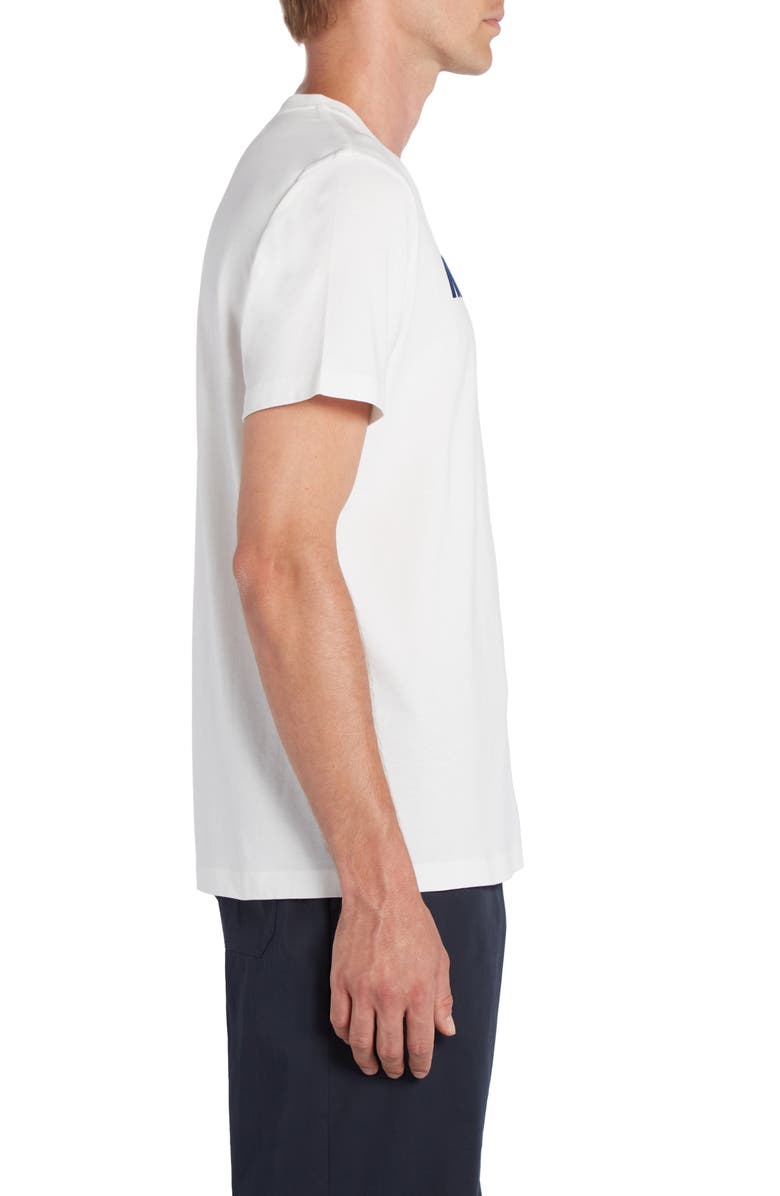 Moncler Flocked Logo Cotton T-Shirt, Alternate, color, 