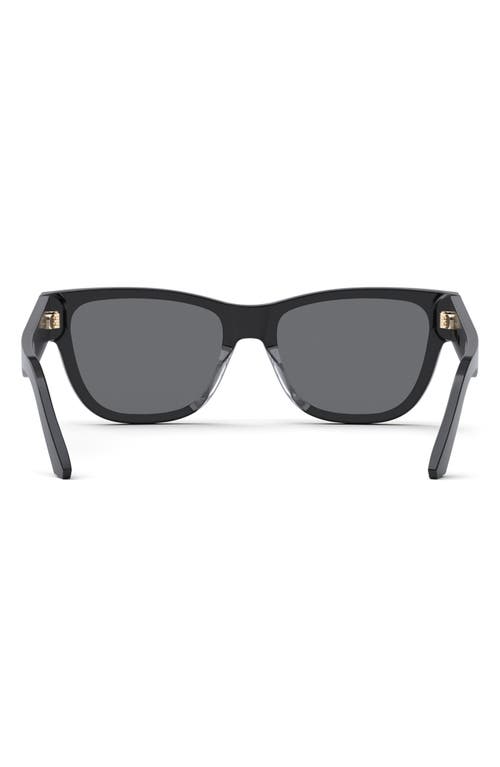 Dior The Signature S6u 54mm Square Sunglasses In Black
