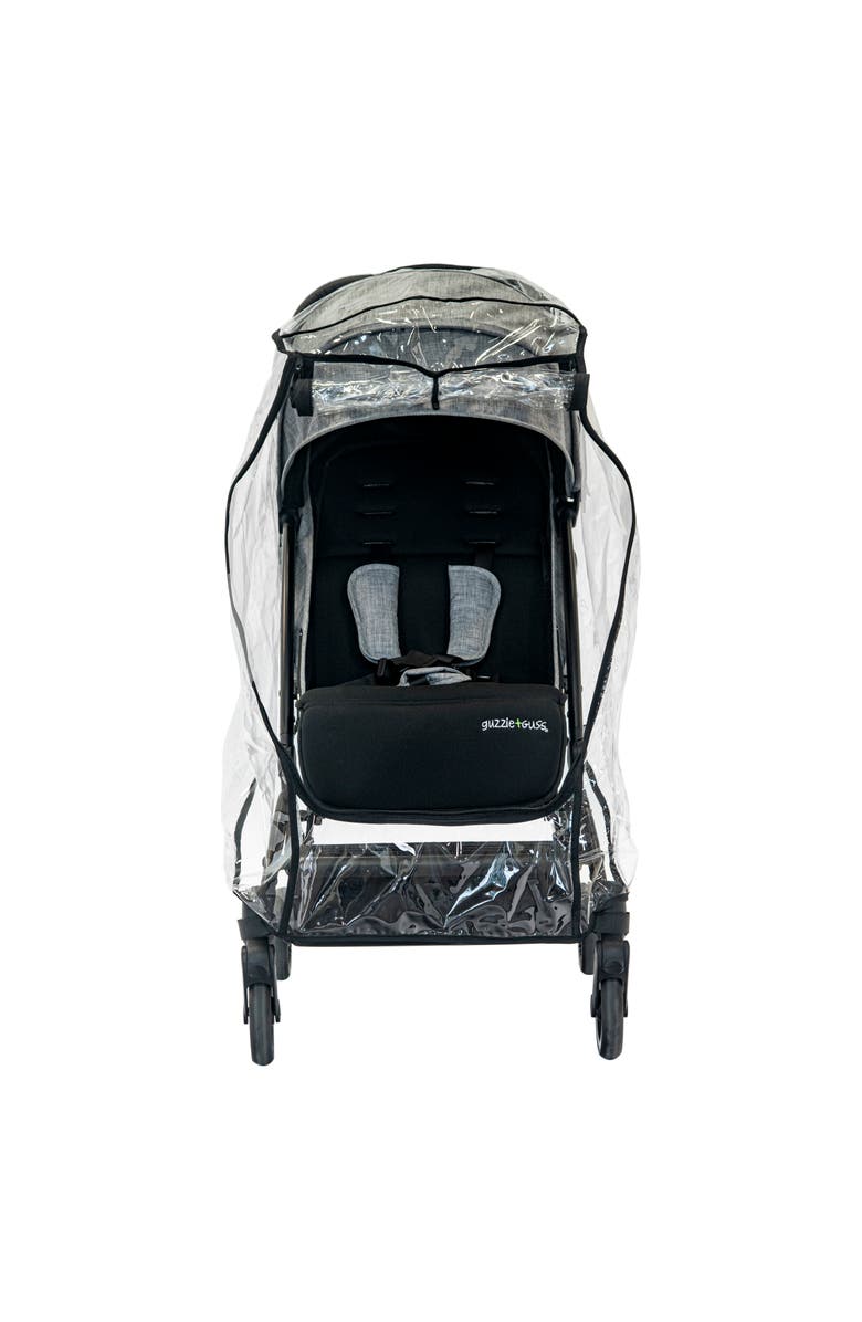 Guzzie and Guss Universal Stroller Rain Cover - Waterproof, Easy to Use & Fits Most Strollers, Alternate, color, Black
