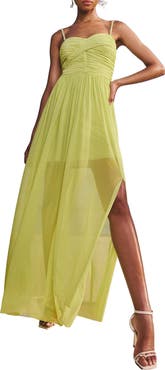 Lipsy Embellished Strap Ruched Maxi Dress