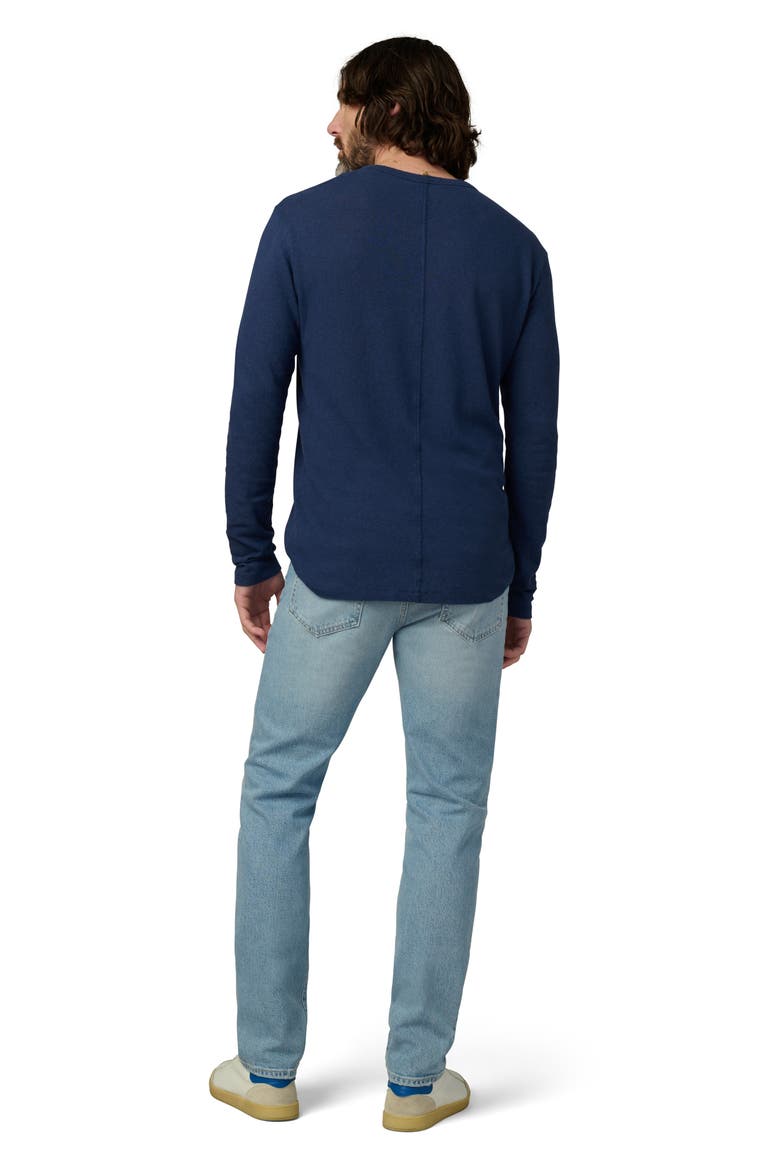 Long Sleeve Henley, Alternate, color, DRESS BLUES