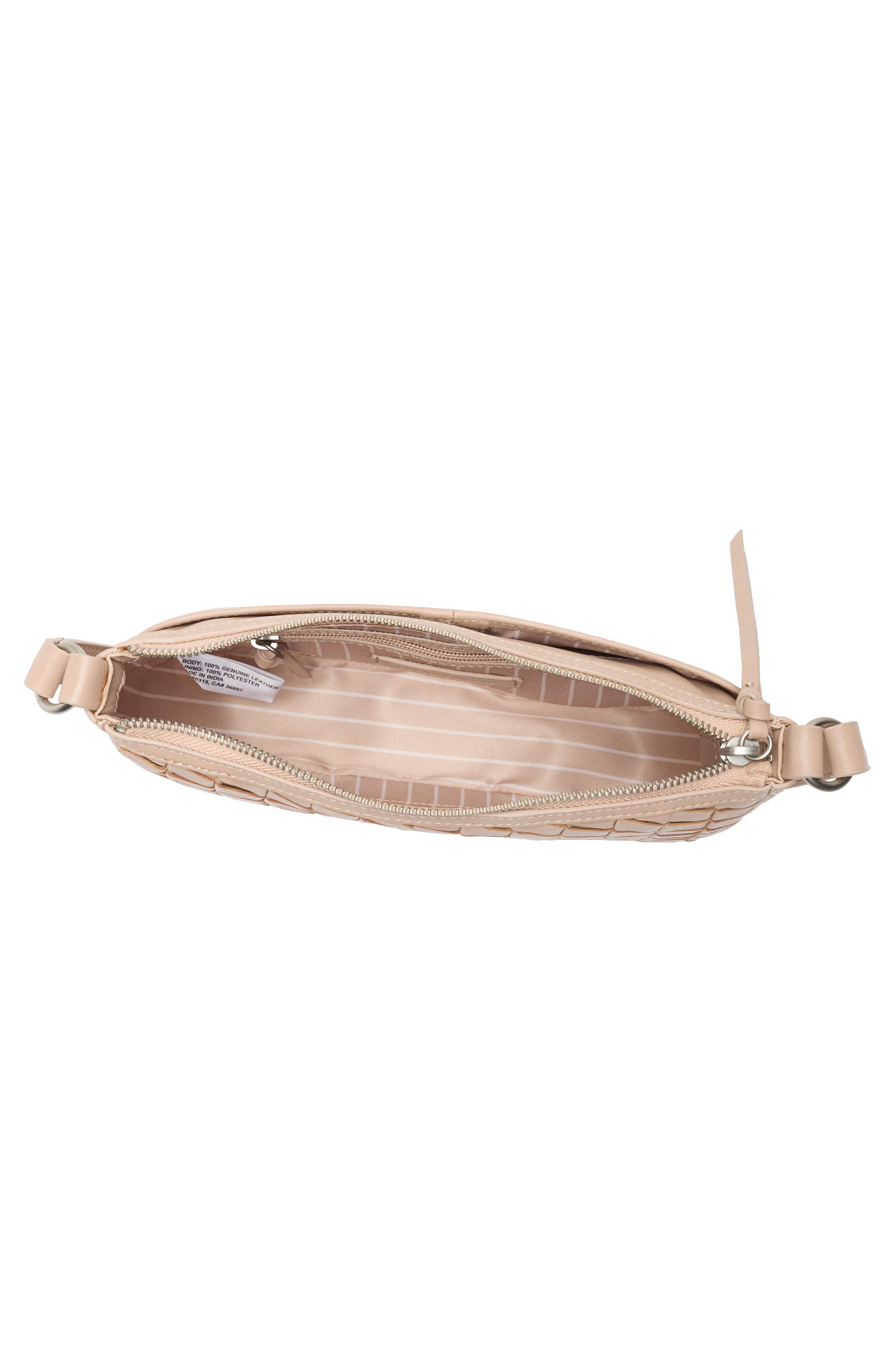 Ziah Leather Crossbody Bag, Alternate, color, DESERT SAND