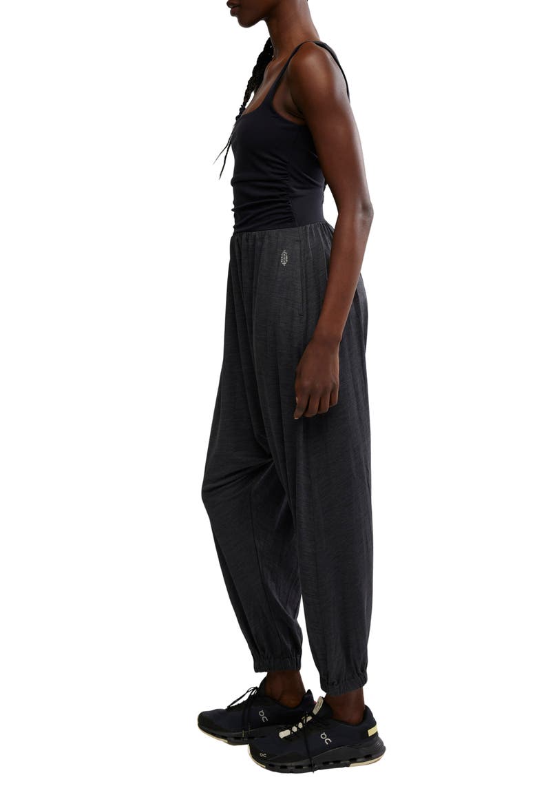FP Movement Shiny Happy Tank Jumpsuit, Alternate, color, BLACK
