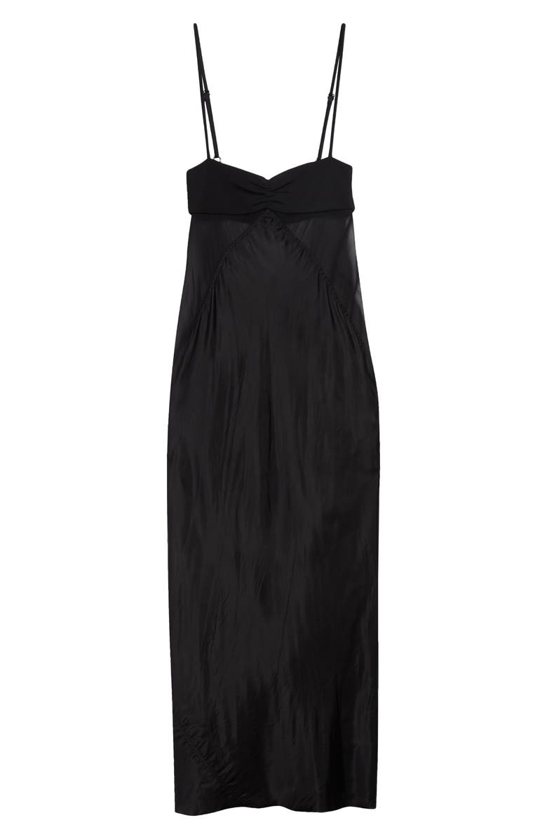 Rick Owens Combo Slipdress, Main, color, Black