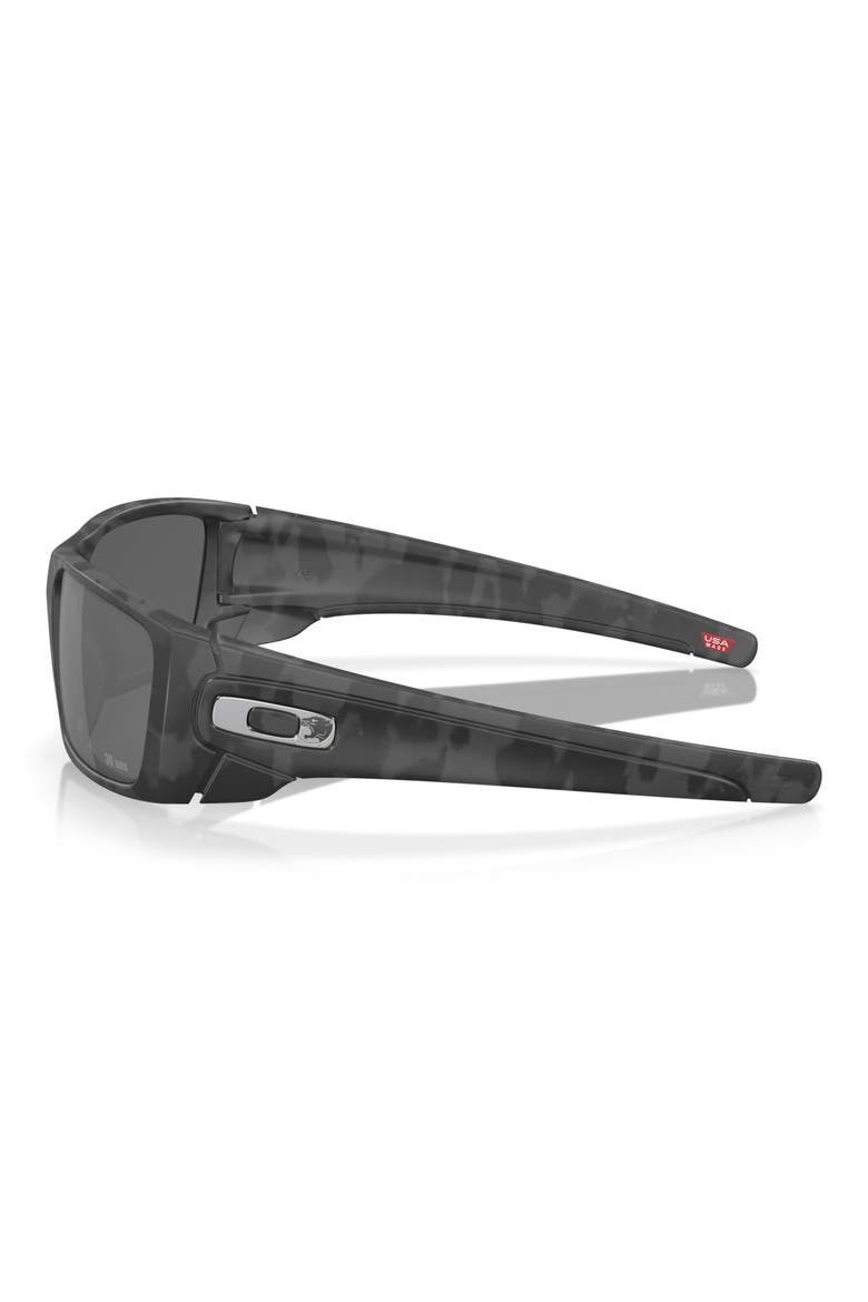 60mm Prizm™ Polarized Rectangular Sunglasses, Alternate, color, BLACK