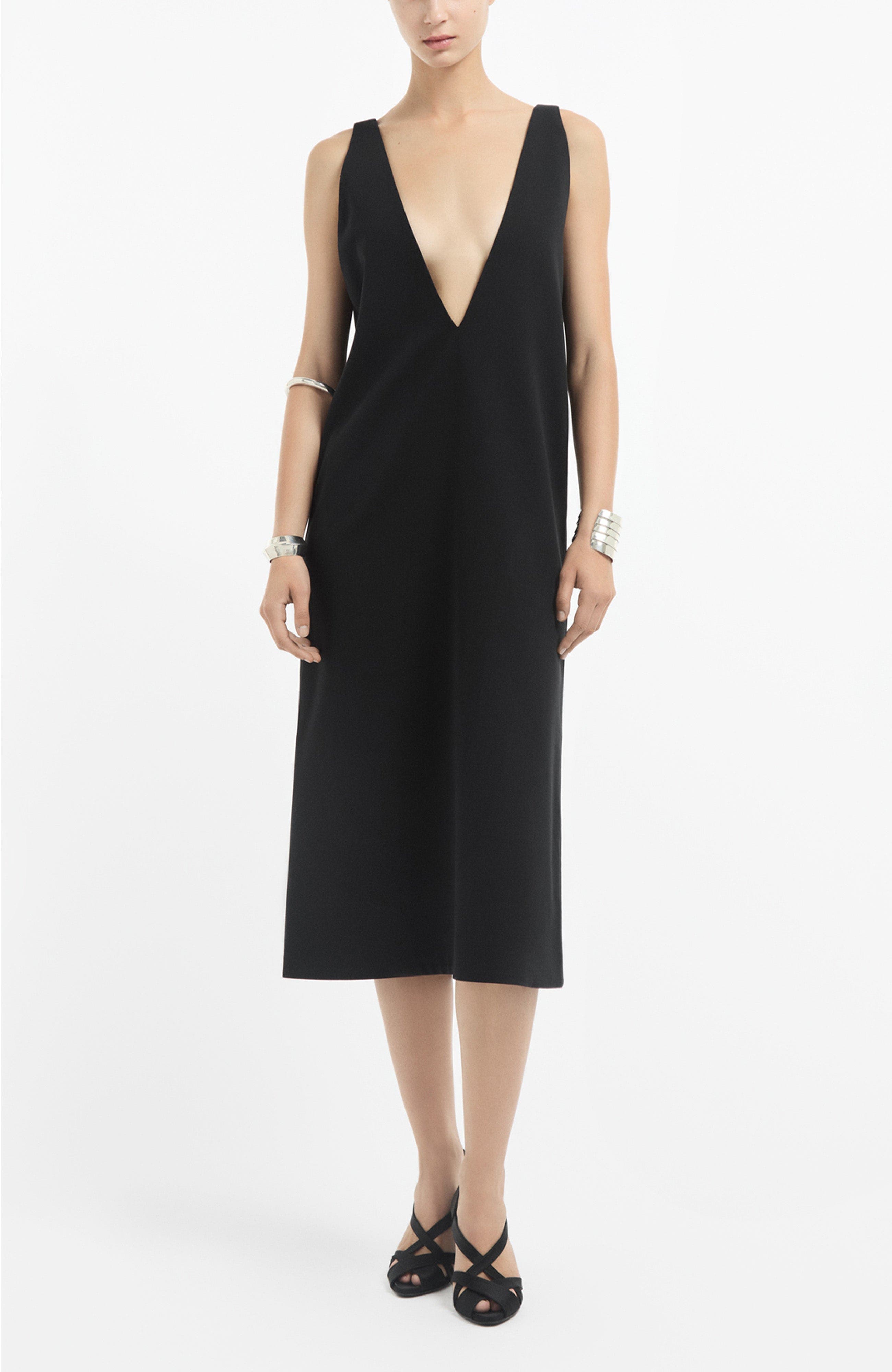 V-Neck Dress in Cotton