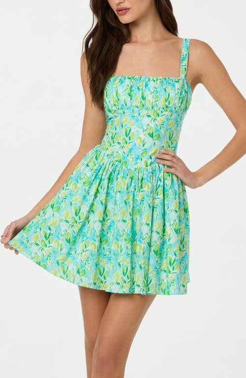 Astr The Label Ruched Bodice Cotton Dress