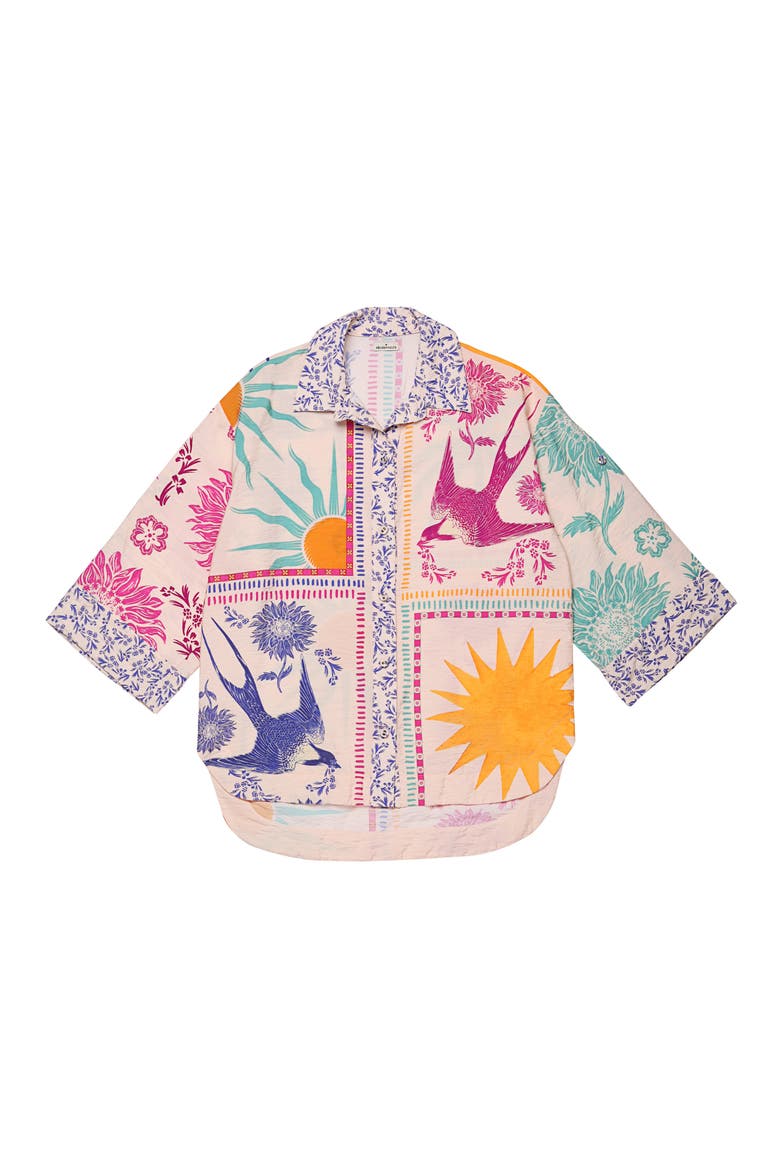 Chrissy Alina Cover-Up Shirt, Alternate, color, PINK