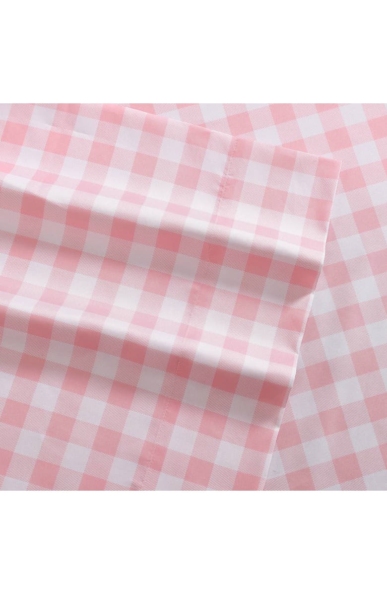 Eddie Bauer Poppy Plaid Microfiber Sheet Set, Alternate, color, Medium Pink