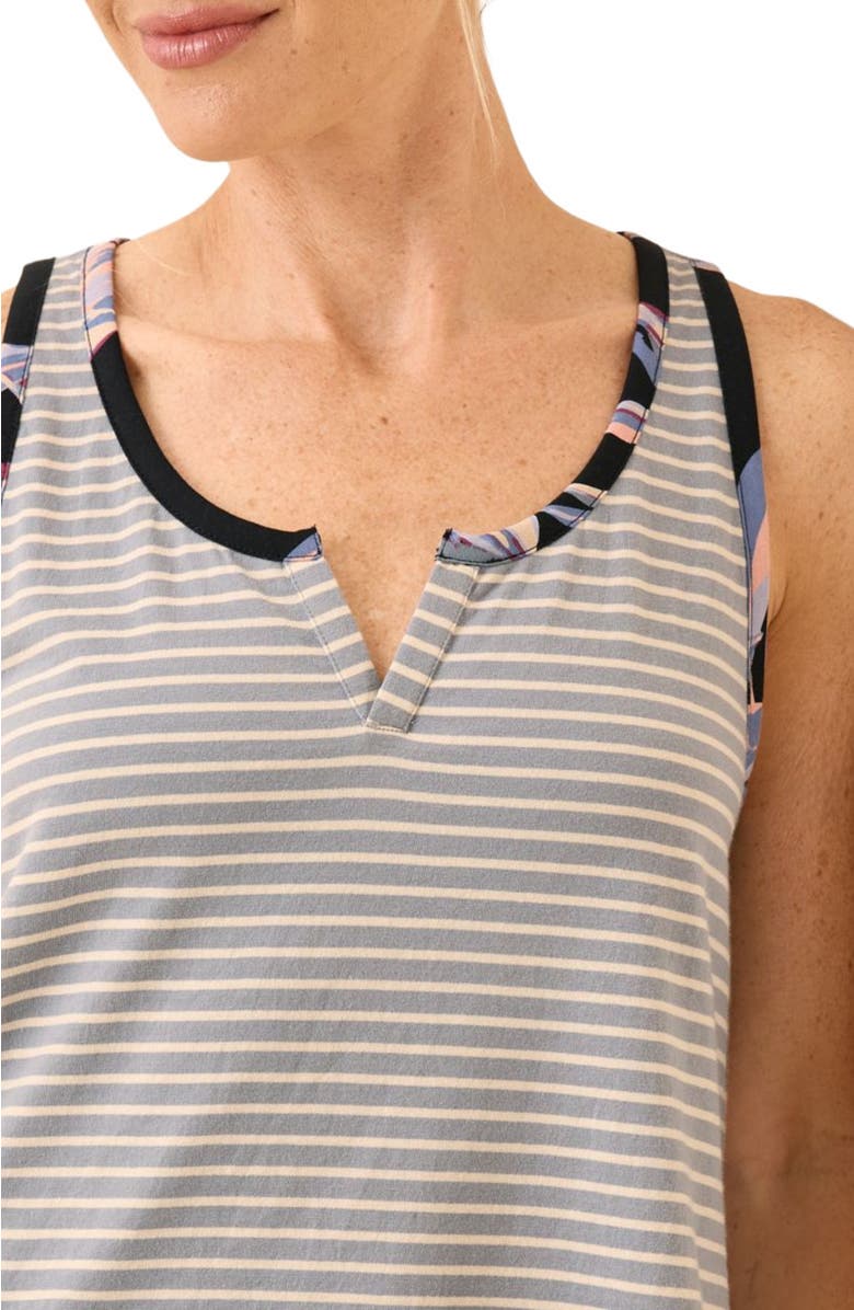 Pact Organic Staycation Sleep Tank, Alternate, color, Dark Leaves