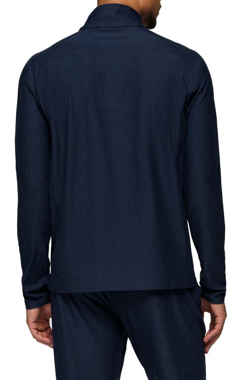 Prana Altitude Tracker Performance Quarter Zip In Blue