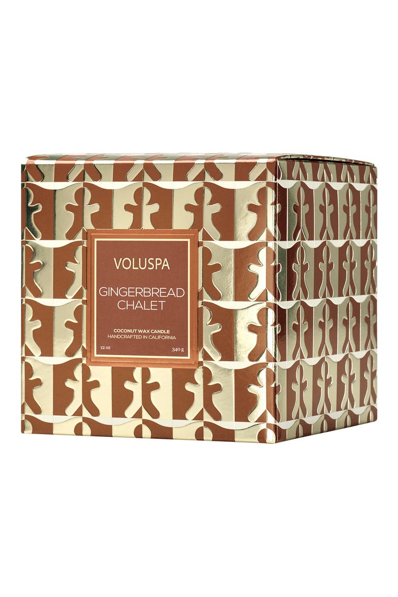 Gingerbread Chalet Candle, Alternate, color, GINGERBREAD CHALET