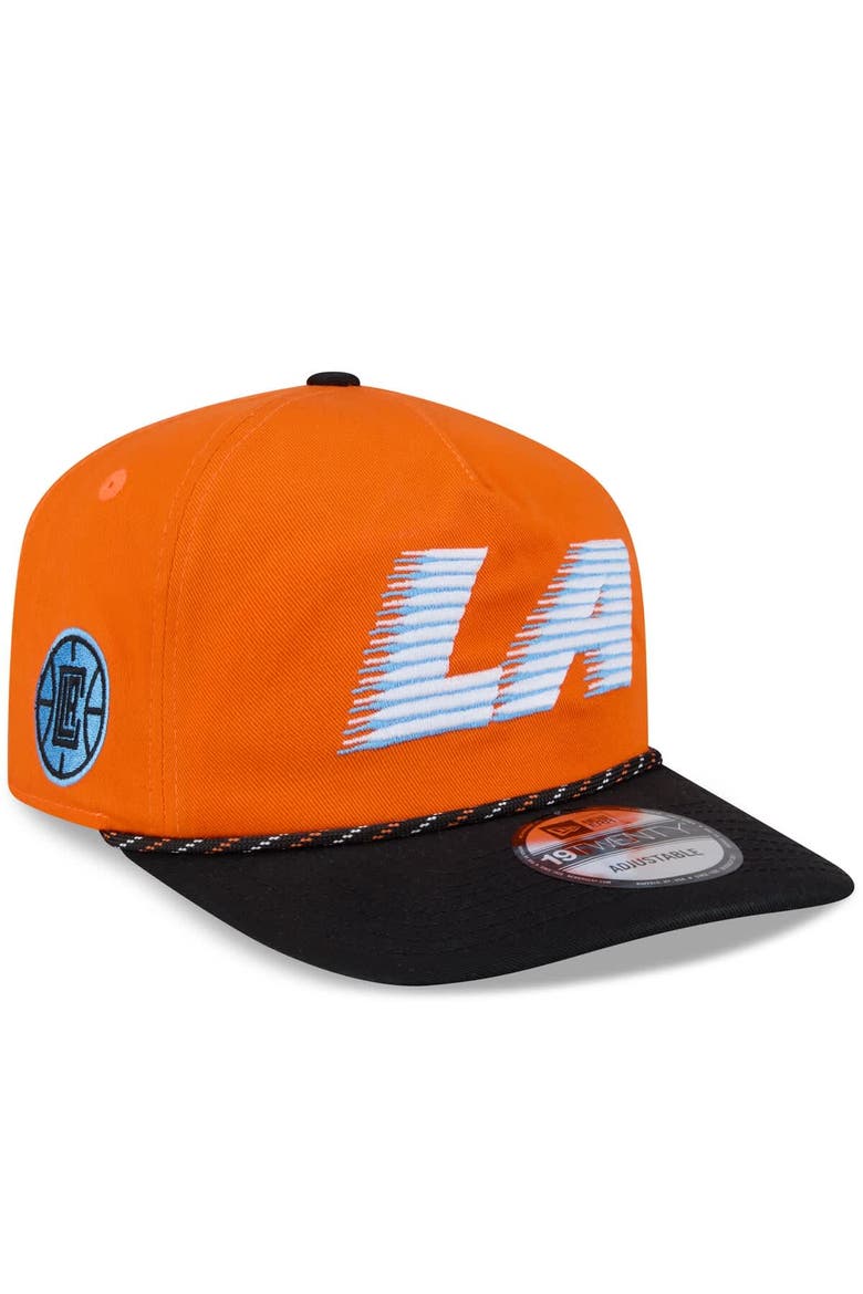 Men's New Era Orange/Black LA Clippers 2025/26 City Edition 19TWENTY Adjustable Hat, Main, color, Orange