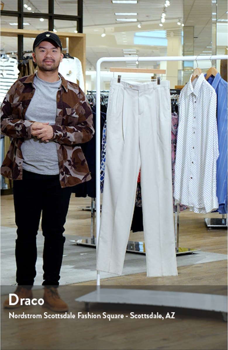 Charleston Khakis Flat Front Cotton Stretch Twill Dress Pants, sales video thumbnail