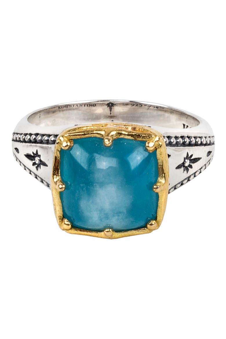 Astria Aquamarine Ring, Alternate, color, GOLD