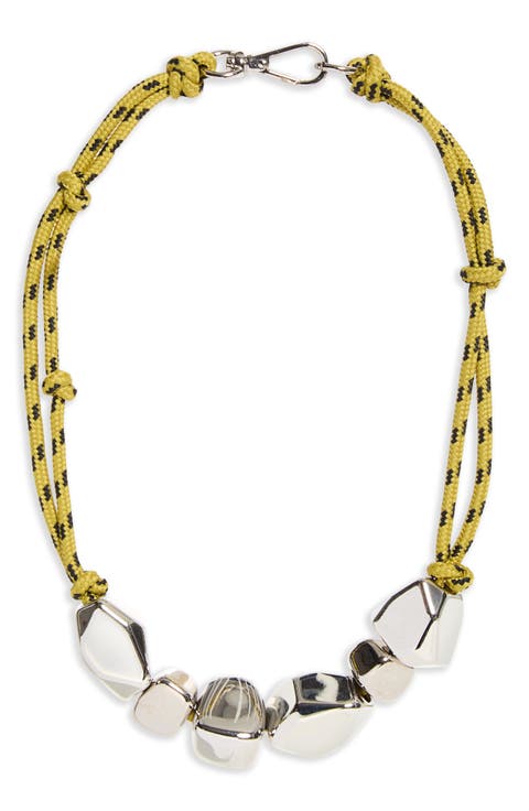 Stone Cord Necklace