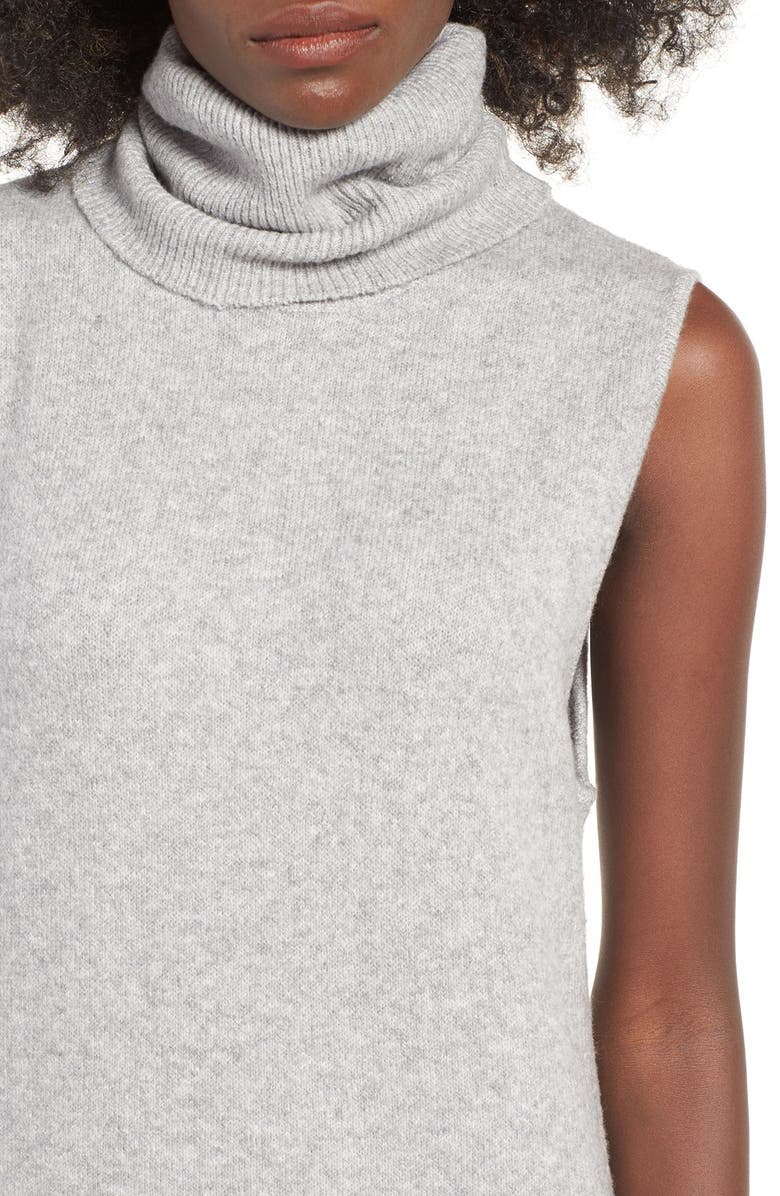 BP. Sleeveless Turtleneck Knit Midi Dress, Alternate, color, 