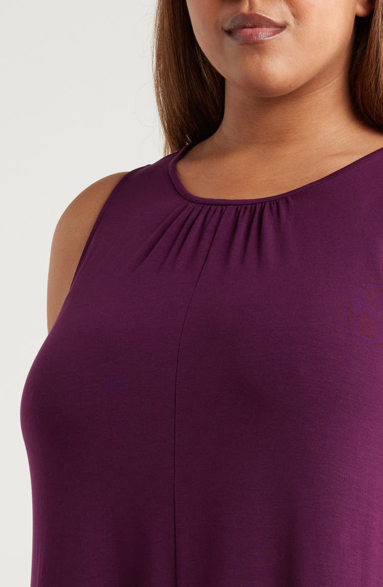 Eileen Fisher Sleeveless Maxi Dress, Alternate, color, Blackberry