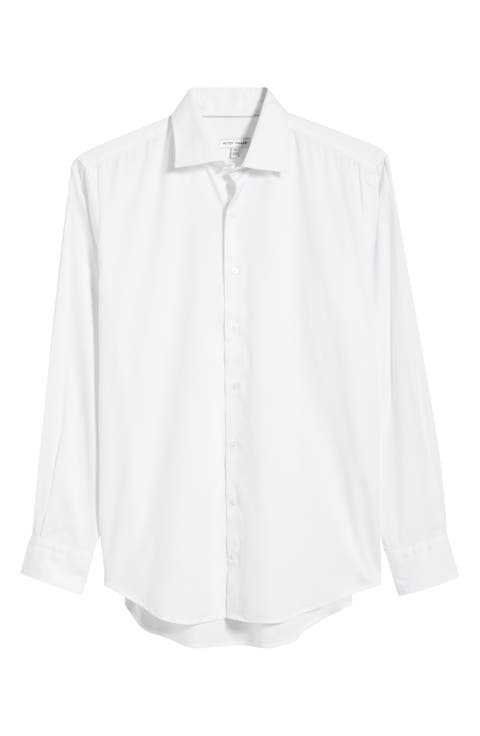 Campbell Perfect Pinpoint Regular Fit Button-Up Shirt