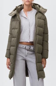 MANGO TEEN Hooded Puffer Coat