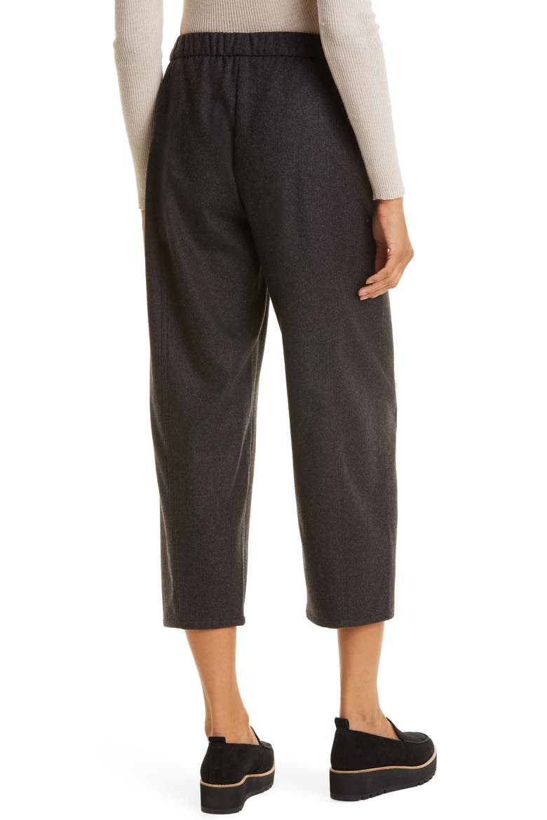 Crop Wool Lantern Pants, Alternate, color, CHARCOAL