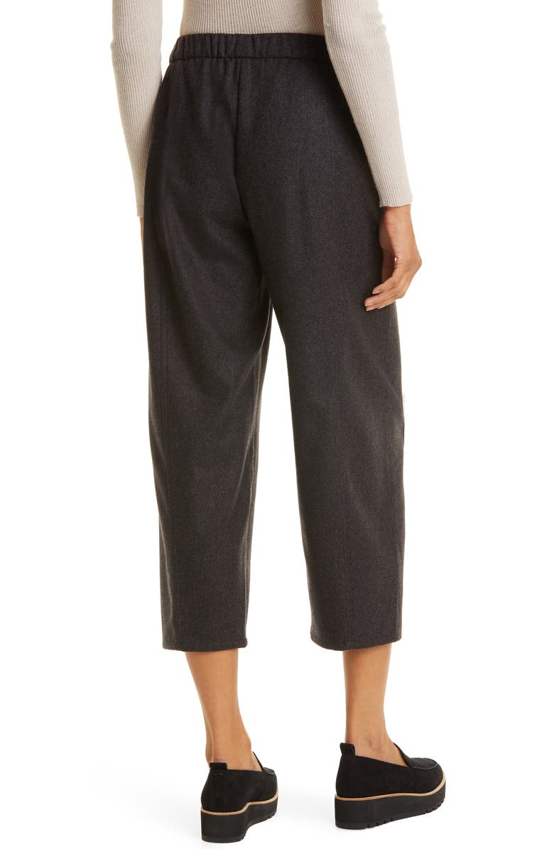 Eileen Fisher Crop Wool Lantern Pants, Alternate, color, 