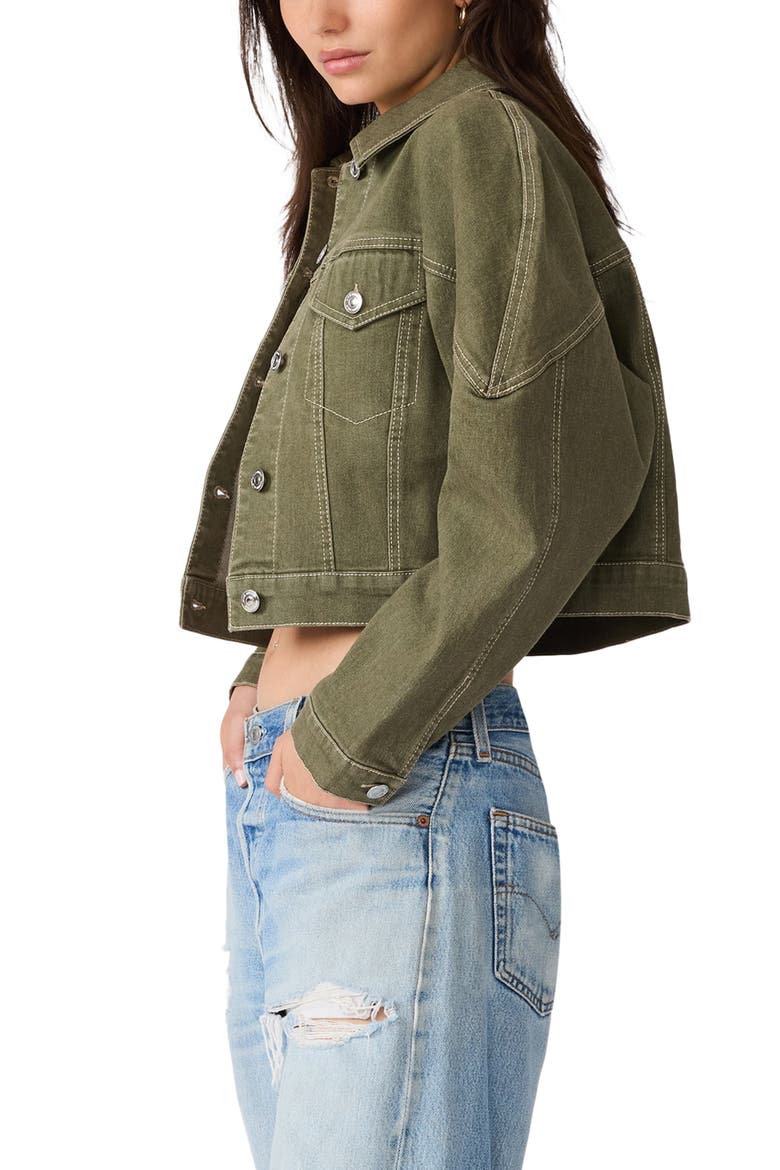Covey Cropped Jacket, Alternate, color, MOUNTAIN GREEN