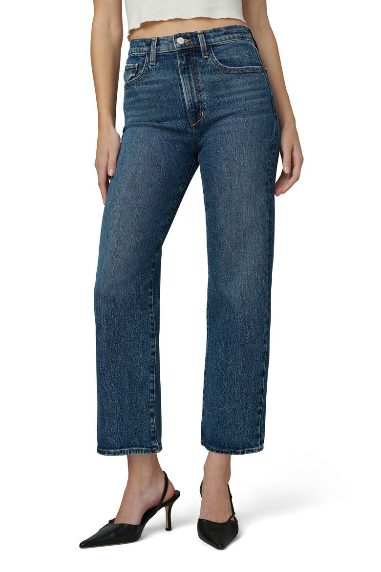 The Margot High Waist Ankle Relaxed Straight Leg Jeans, Main, color, BAD LIAR